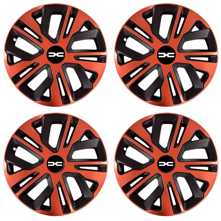 Set 4 Capace Roti 15 inch (R15), Raven Cupru-Negru Compatibil Cu Dacia Nou