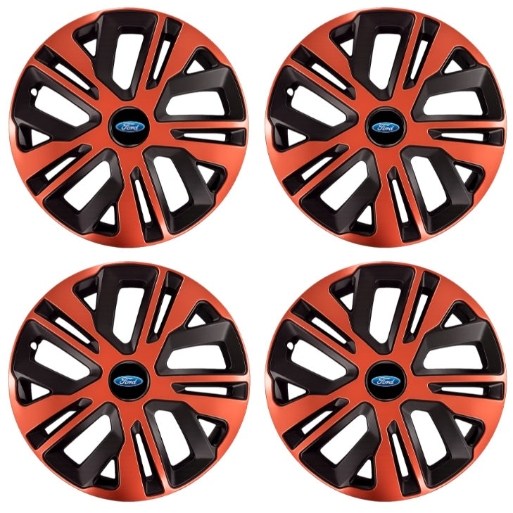 Set 4 Capace Roti 15 inch (R15), Raven Cupru-Negru Compatibil Cu Ford