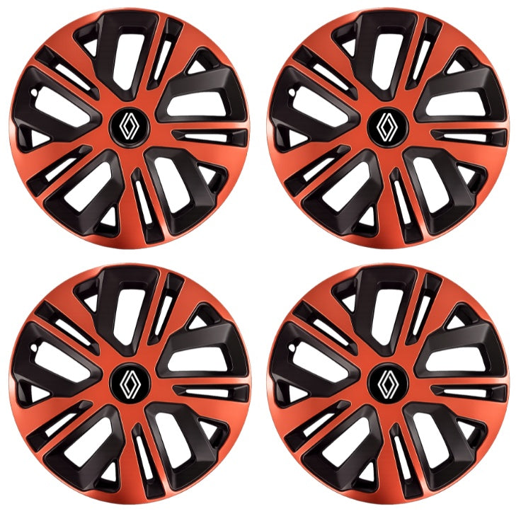 Set 4 Capace Roti 15 inch (R15), Raven Cupru-Negru Compatibil Cu Renault Nou