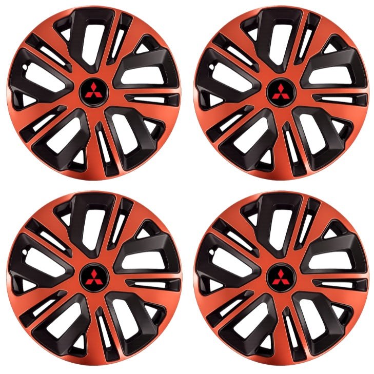 Set 4 Capace Roti 15 inch (R15), Raven Cupru-Negru Compatibil Cu Mitsubishi
