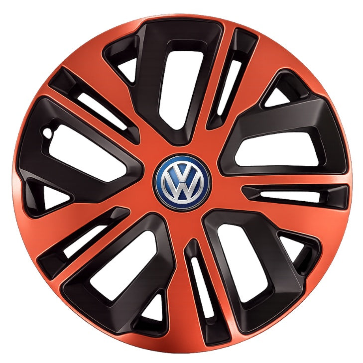 Set 4 Capace Roti 15 inch (R15), Raven Cupru-Negru Compatibil Cu Volkswagen