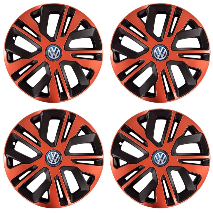 Set 4 Capace Roti 15 inch (R15), Raven Cupru-Negru Compatibil Cu Volkswagen