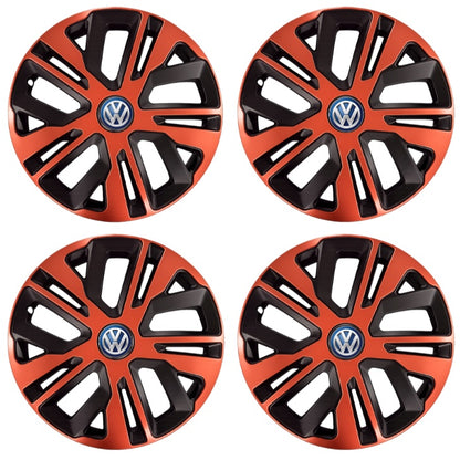 Set 4 Capace Roti 15 inch (R15), Raven Cupru-Negru Compatibil Cu Volkswagen
