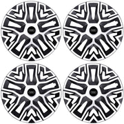 Set 4 Capace Roti 16 `` Best Alb-Negru, Compatibile Cu Audi