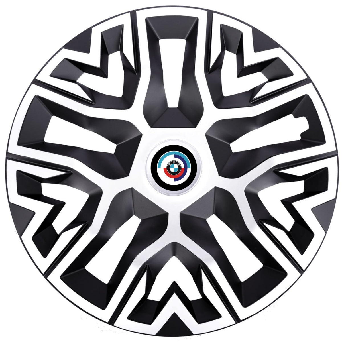 Set 4 Capace Roti 16 " Best Alb-Negru, Compatibile Cu BMW Nou