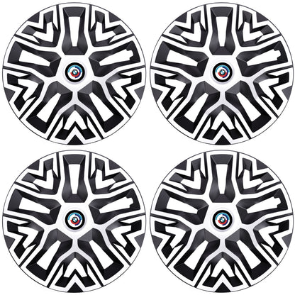 Set 4 Capace Roti 16 " Best Alb-Negru, Compatibile Cu BMW Nou