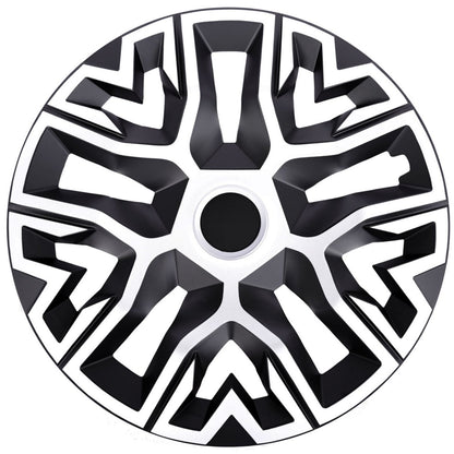 Set 4 Capace Roti 16 " Best Alb-Negru, Compatibile Cu Citroen