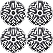 Set 4 Capace Roti 16 `` Best Alb-Negru, Compatibile Cu Mini