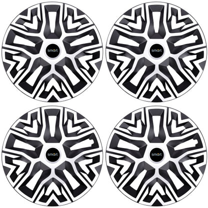 Set 4 Capace Roti 16 " Best Alb-Negru, Compatibile Cu Smart