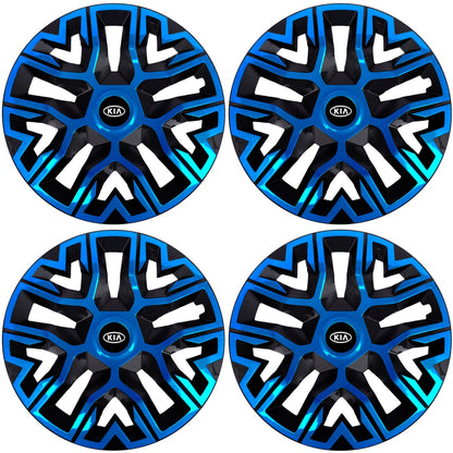 Set 4 Capace Roti 16 " Best Albastru-Negru, Compatibile Cu Kia