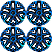 Set 4 Capace Roti 16 `` Best Albastru-Negru, Compatibile Cu Mazda