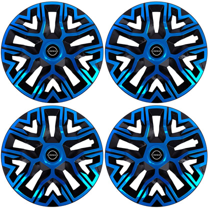 Set 4 Capace Roti 16 " Best Albastru-Negru, Compatibile Cu Nissan Nou