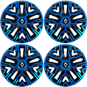 Set 4 Capace Roti 16 `` Best Albastru-Negru, Compatibile Cu Renault