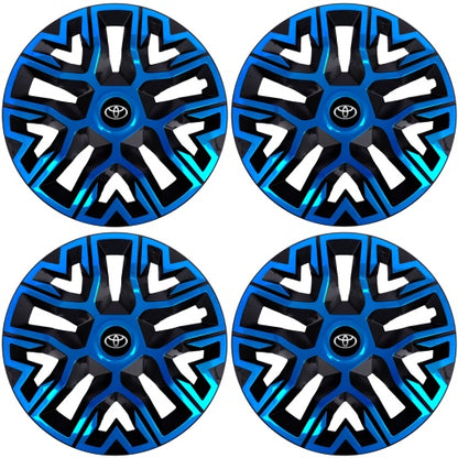 Set 4 Capace Roti 16 `` Best Albastru-Negru, Compatibile Cu Toyota