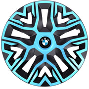 Set 4 Capace Roti 16 inchi (R16), Best Azur-Negru, Compatibile Cu BMW