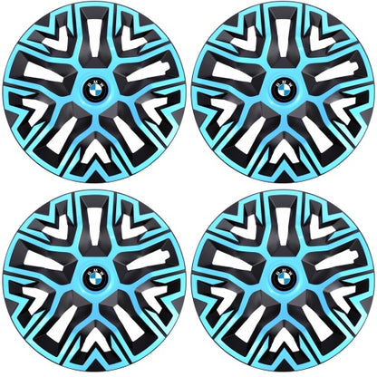 Set 4 Capace Roti 16 `` Best Azur-Negru, Compatibile Cu BMW