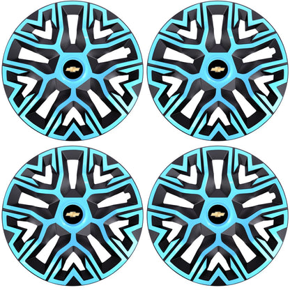 Set 4 Capace Roti 16 " Best Azur-Negru, Compatibile Cu Chevrolet