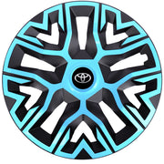 Set 4 Capace Roti 16 inchi (R16), Best Azur-Negru, Compatibile Cu Toyota
