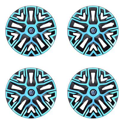 Set 4 Capace Roti 16 " Best Azur-Negru, Compatibile Cu Volkswagen