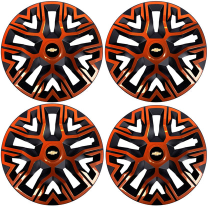 Set 4 Capace Roti 16 " Best Cupru-Negru, Compatibile Cu Chevrolet