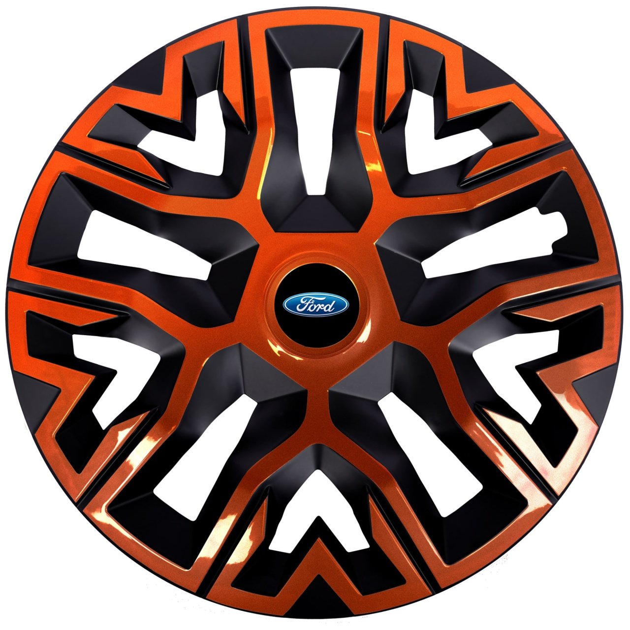 Set 4 Capace Roti 16 inchi (R16) Best Cupru-Negru, Compatibile Cu Ford
