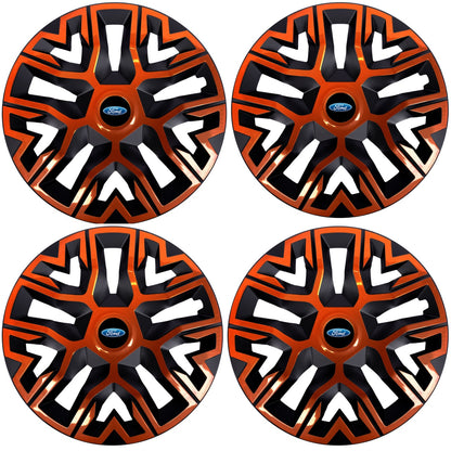 Set 4 Capace Roti 16 `` Best Cupru-Negru, Compatibile Cu Ford