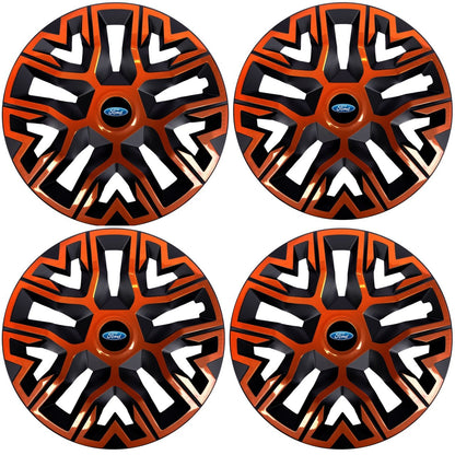 Set 4 Capace Roti 16 inchi (R16) Best Cupru-Negru, Compatibile Cu Ford