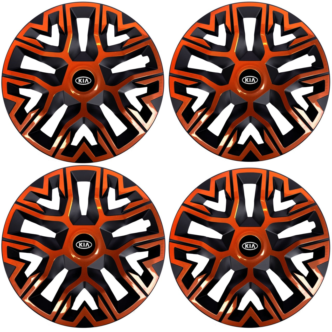 Set 4 Capace Roti 16 " Best Cupru-Negru, Compatibile Cu Kia