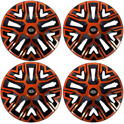 Set 4 Capace Roti 16 " Best Cupru-Negru, Compatibile Cu Kia