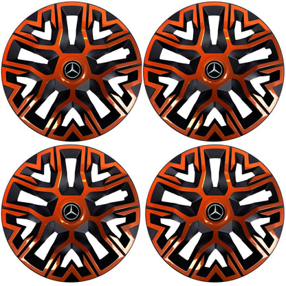 Set 4 Capace Roti 16 `` Best Cupru-Negru, Compatibile Cu Mercedes-Benz