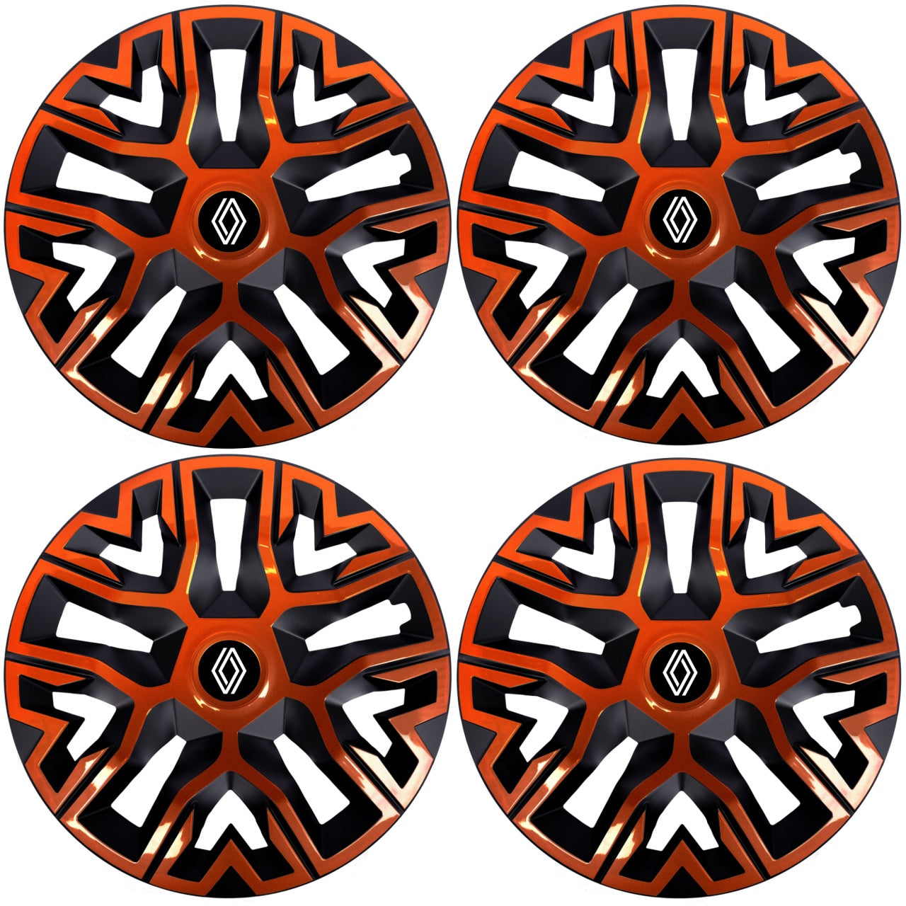 Set 4 Capace Roti 16 `` Best Cupru-Negru, Compatibile Cu Renault Nou