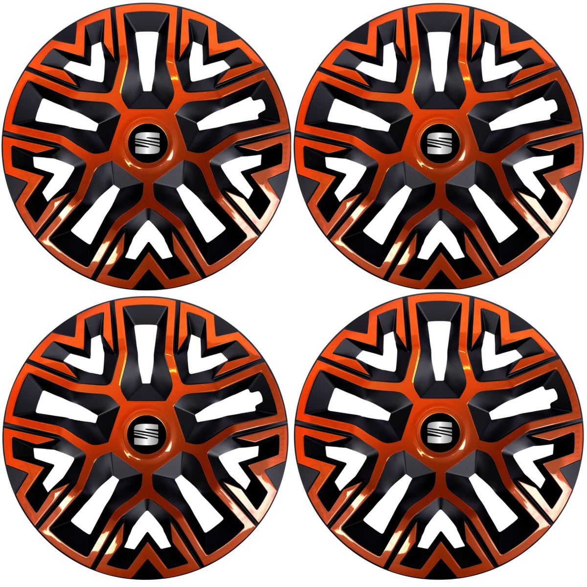 Set 4 Capace Roti 16 `` Best Cupru-Negru, Compatibile Cu Seat