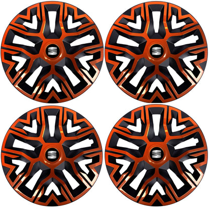 Set 4 Capace Roti 16 `` Best Cupru-Negru, Compatibile Cu Seat