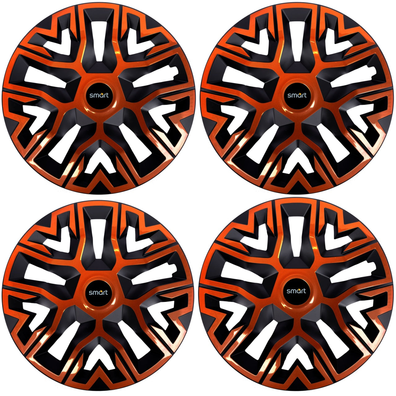 Set 4 Capace Roti 16 " Best Cupru-Negru, Compatibile Cu Smart