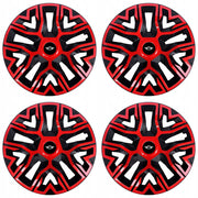 Set 4 Capace Roti 16 `` Best Rosu-Negru, Compatibile Cu Mini