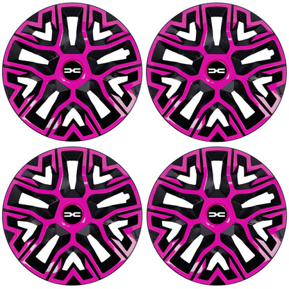 Set 4 Capace Roti 16 `` Best Roz-Negru, Compatibile Cu Dacia Nou