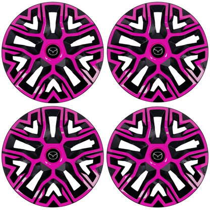 Set 4 Capace Roti 16 `` Best Roz-Negru, Compatibile Cu Mazda