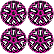 Set 4 Capace Roti 16 `` Best Roz-Negru, Compatibile Cu Mazda