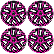 Set 4 Capace Roti 16 `` Best Roz-Negru, Compatibile Cu Mercedes-Benz