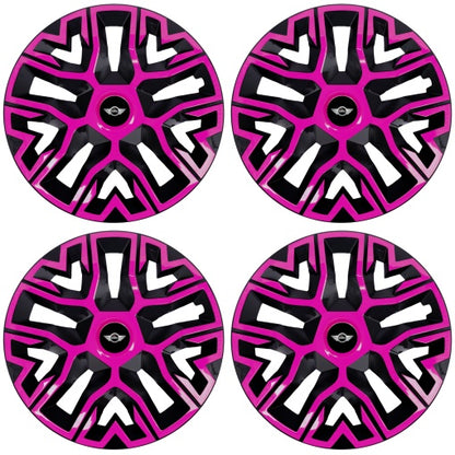 Set 4 Capace Roti 16 " Best Roz-Negru, Compatibile Cu Mini