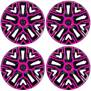 Set 4 Capace Roti 16 inchi (R16) Best Roz-Negru, Compatibile Cu Nissan Nou