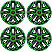 Set 4 Capace Roti 16 `` Best Verde-Negru, Compatibile Cu Suzuki