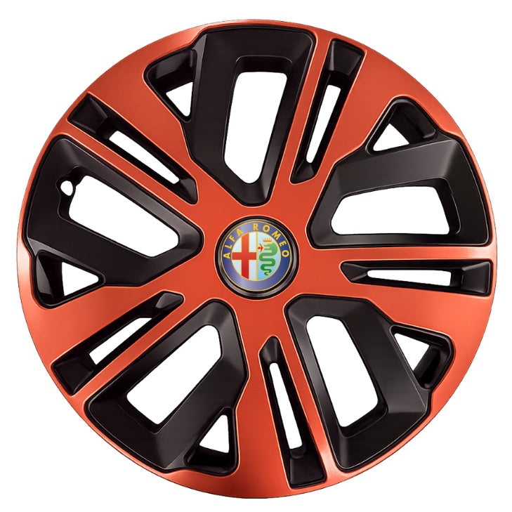Set 4 Capace Roti 16 inch (R16), Raven Cupru-Negru Compatibil Cu Alfa Romeo