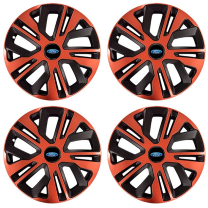 Set 4 Capace Roti 16 inch (R16), Raven Cupru-Negru Compatibil Cu Ford