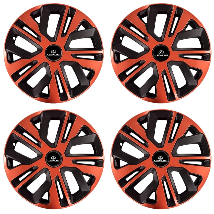 Set 4 Capace Roti 16 inch (R16), Raven Cupru-Negru Compatibil Cu Lexus