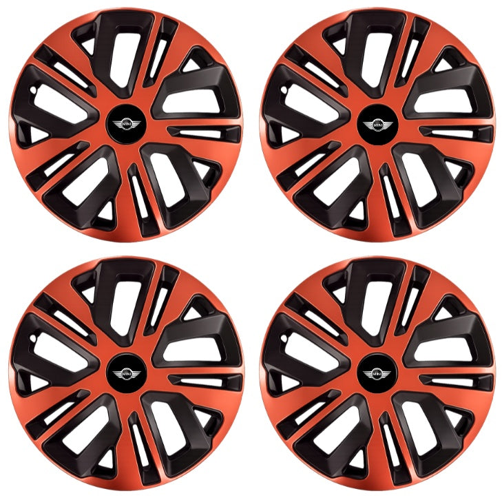 Set 4 Capace Roti 16 inch (R16), Raven Cupru-Negru Compatibil Cu Mini