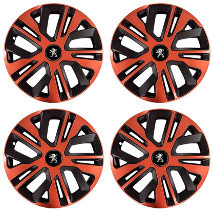 Set 4 Capace Roti 16 inch (R16), Raven Cupru-Negru Compatibil Cu Peugeot