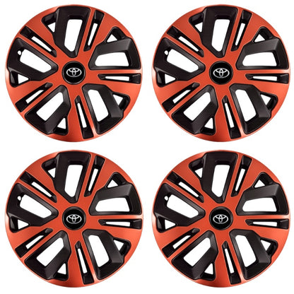 Set 4 Capace Roti 16 inch (R16), Raven Cupru-Negru Compatibil Cu Toyota
