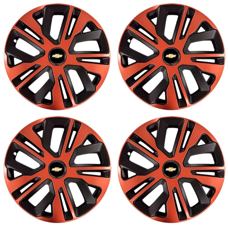 Set 4 Capace Roti 16 inch (R16), Raven Cupru-Negru Compatibil Cu Chevrolet