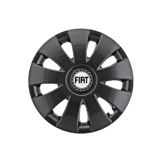 4 darabos Aura grafit R15 dísztárcsa készlet, Fiat autókhoz